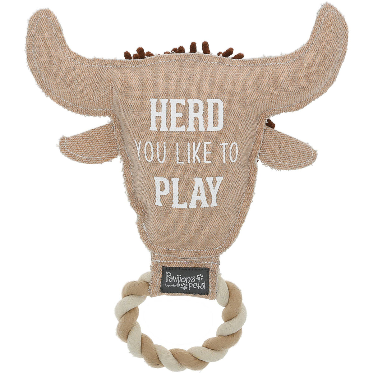 Herd - 10.25" Canvas Dog Toy on Rope