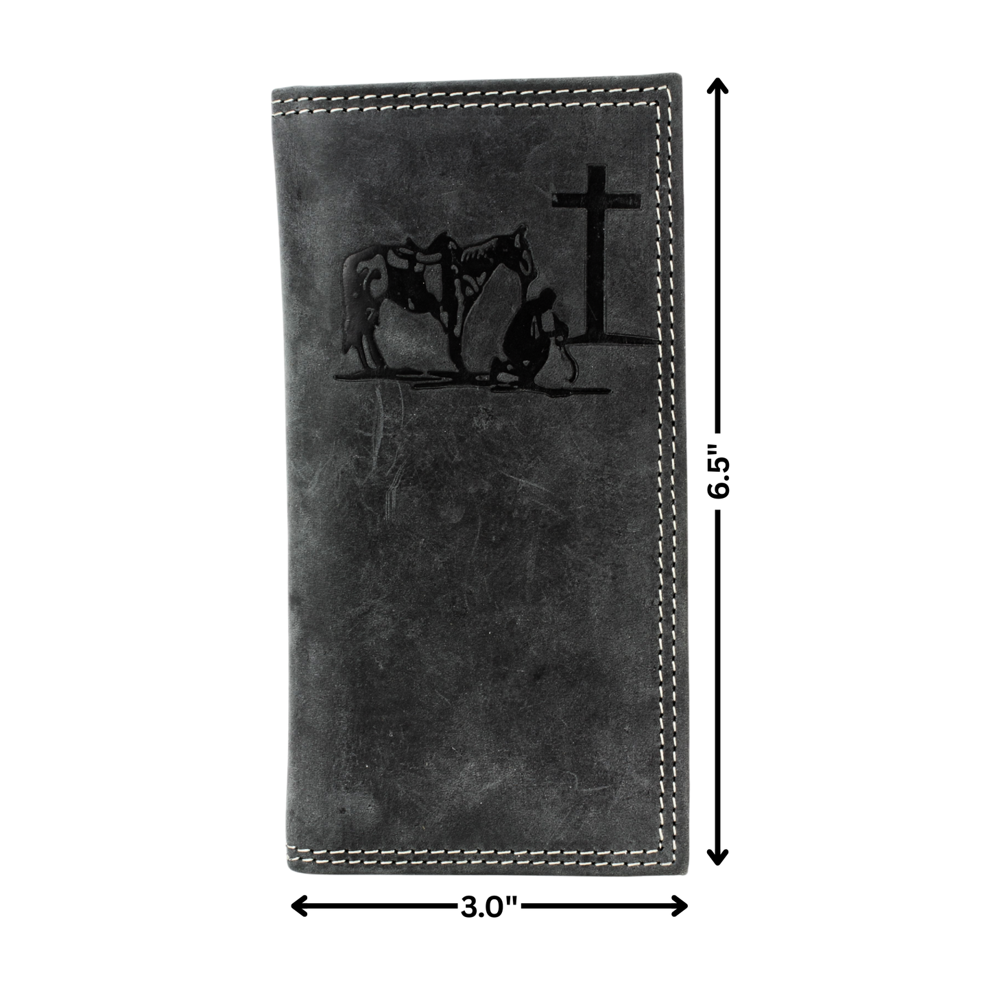Men’s Rodeo Wallet with Cowboy Emboss