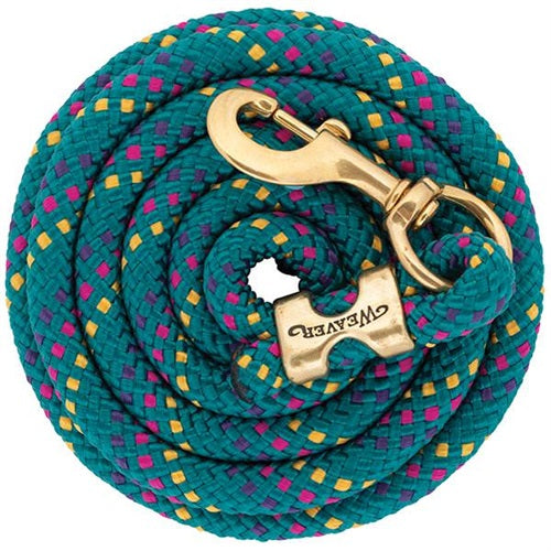 Weaver Poly Lead Ropes w/ a Solid Brass Snap