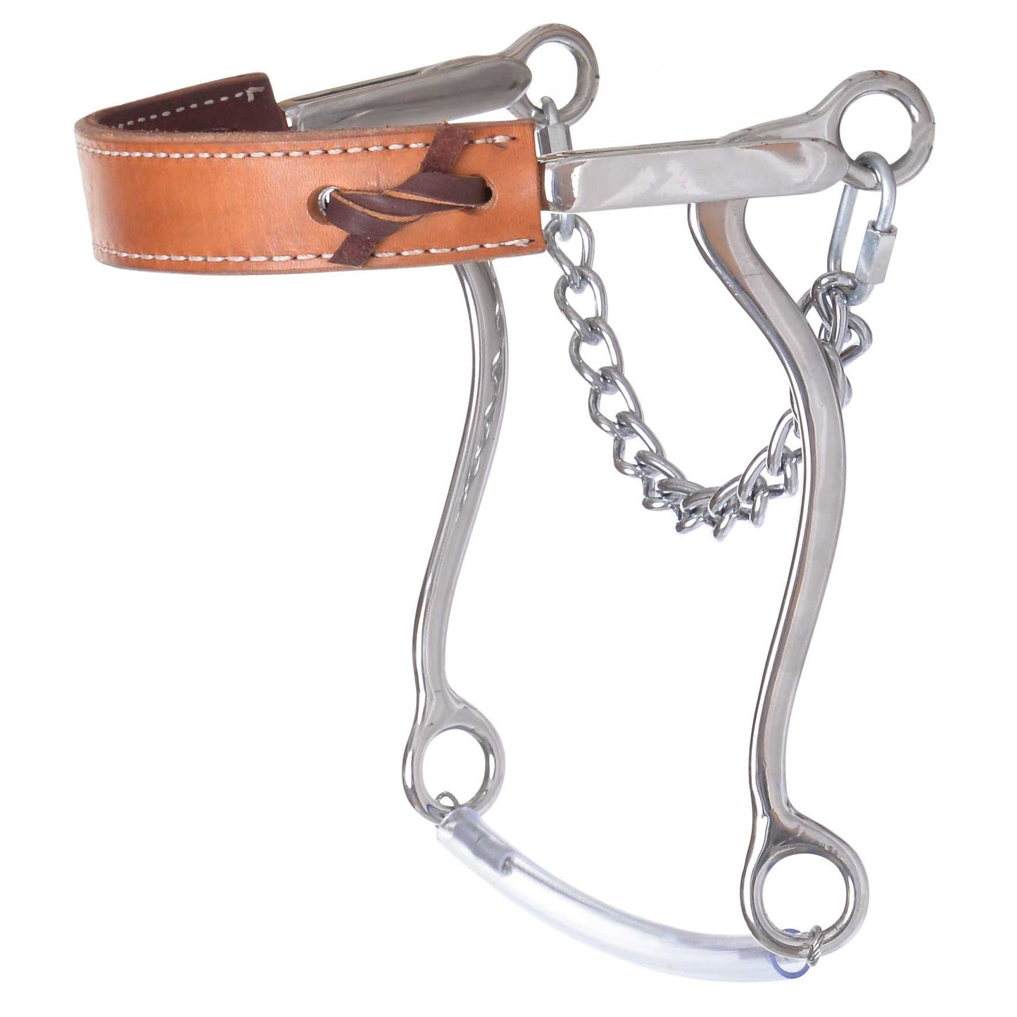 Diamond R Leather Mechanical Hackamore