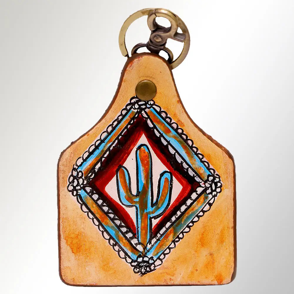 Fare Cactus Leather Keychain