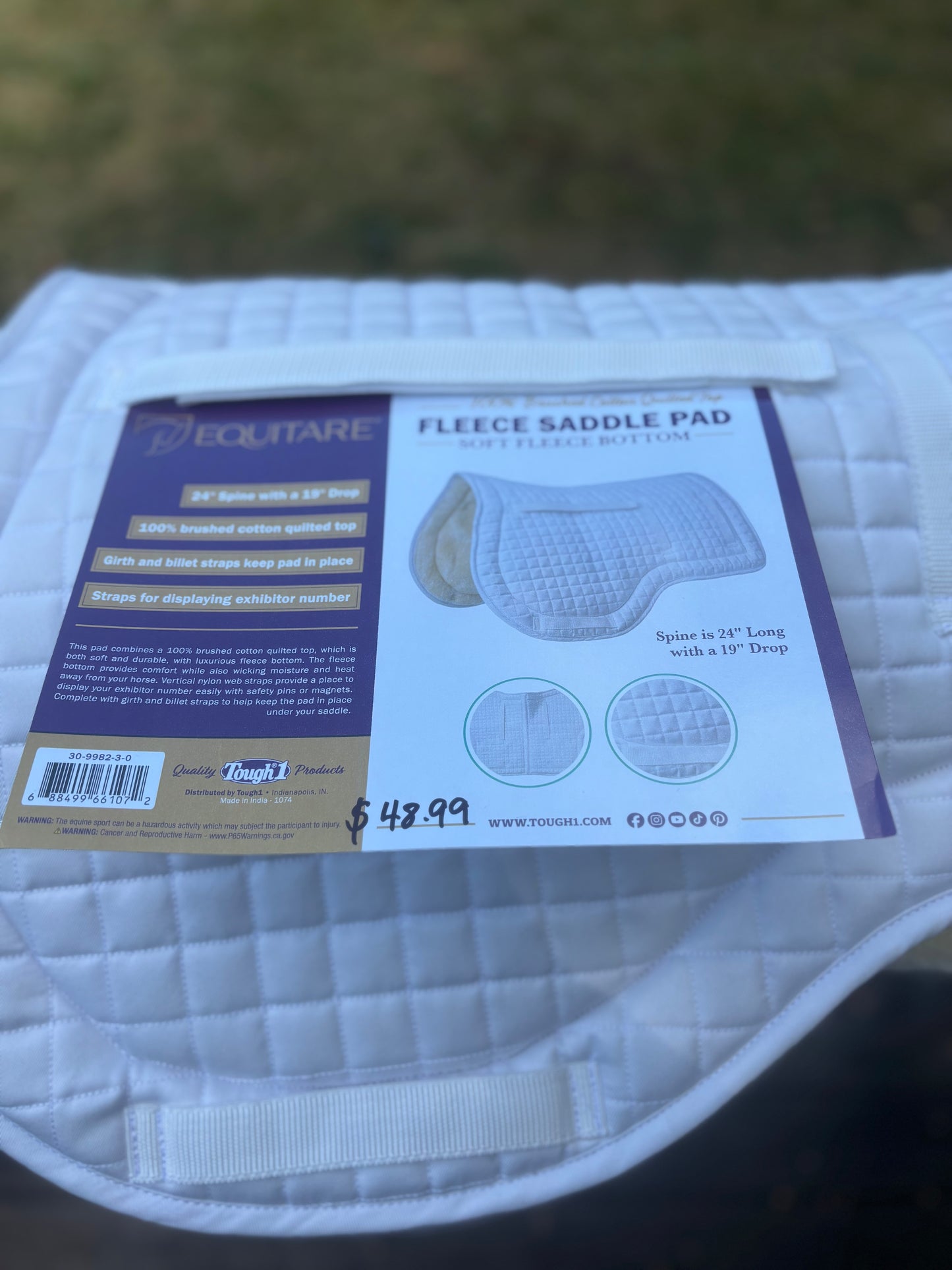 EQUITARE FLEECE SADDLE PAD