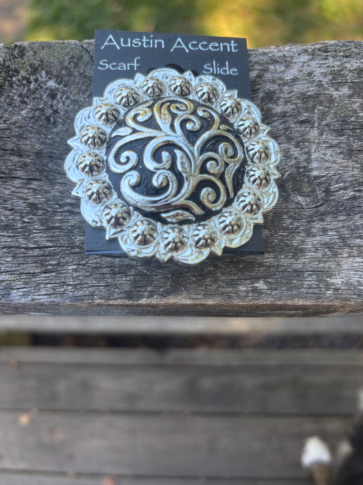 Large Concho Scarf Slide- Austin Accent