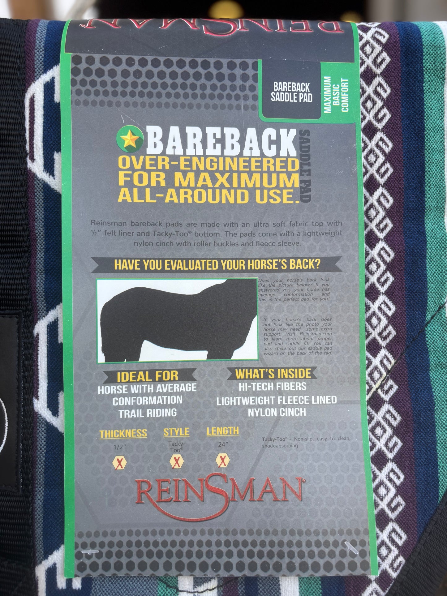 Reinsman Bareback Saddle Pad