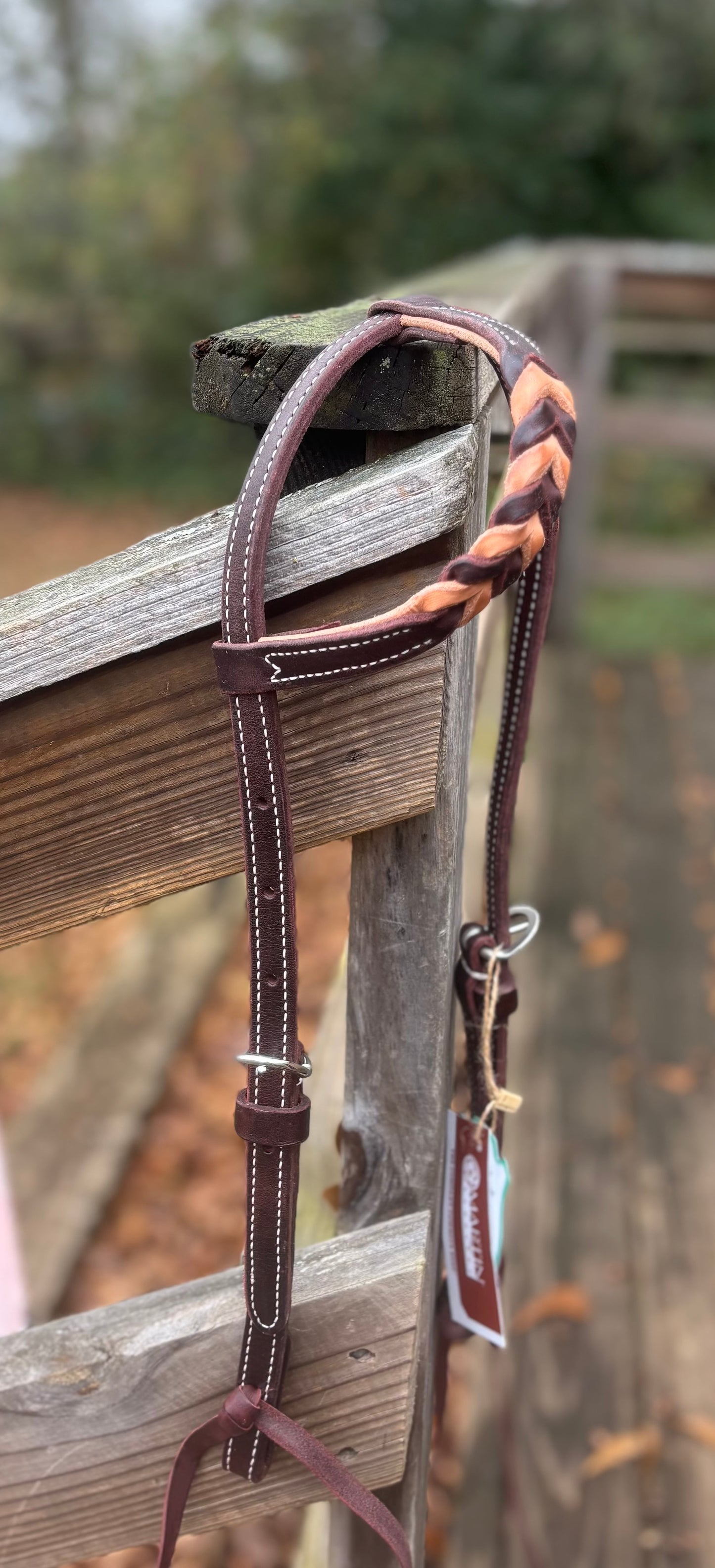 Martin One Ear Headstall w/ Blood Knot