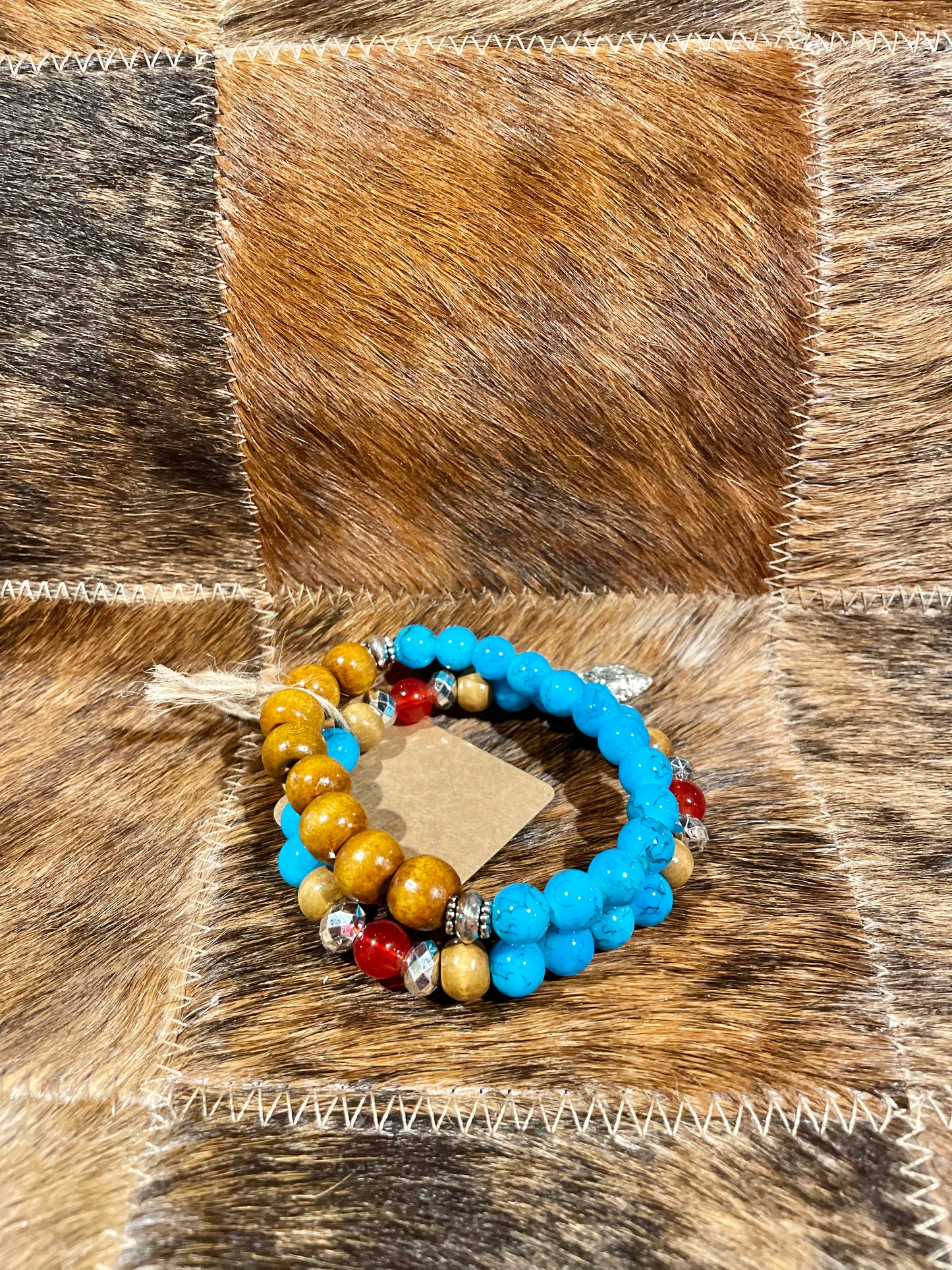 Wood Beaded Bracelet Sets