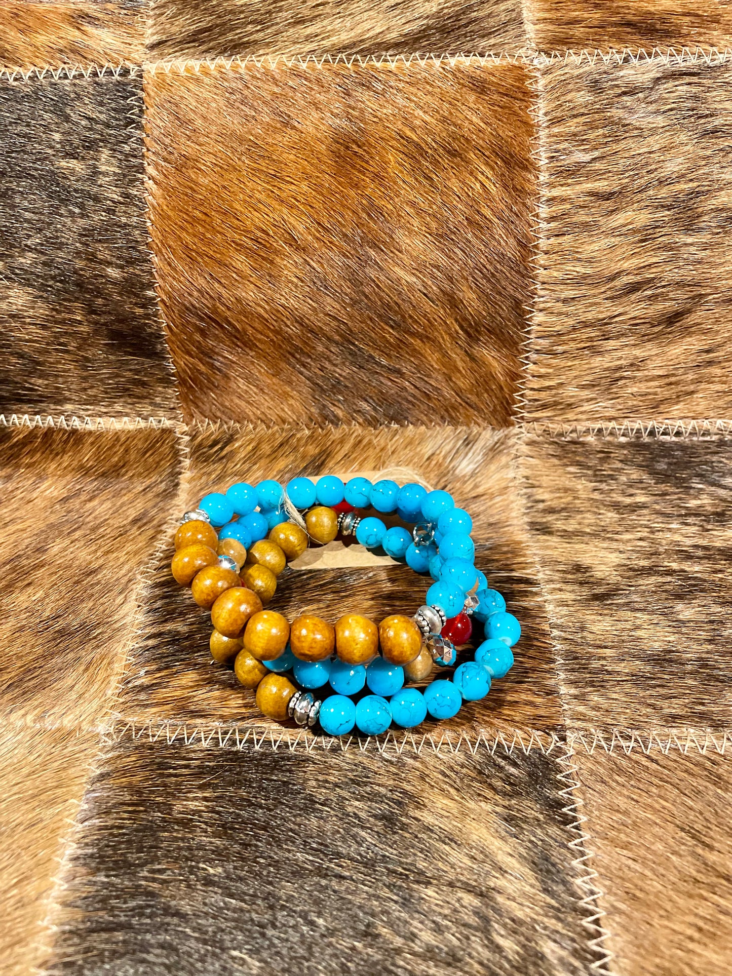 Wood Beaded Bracelet Sets