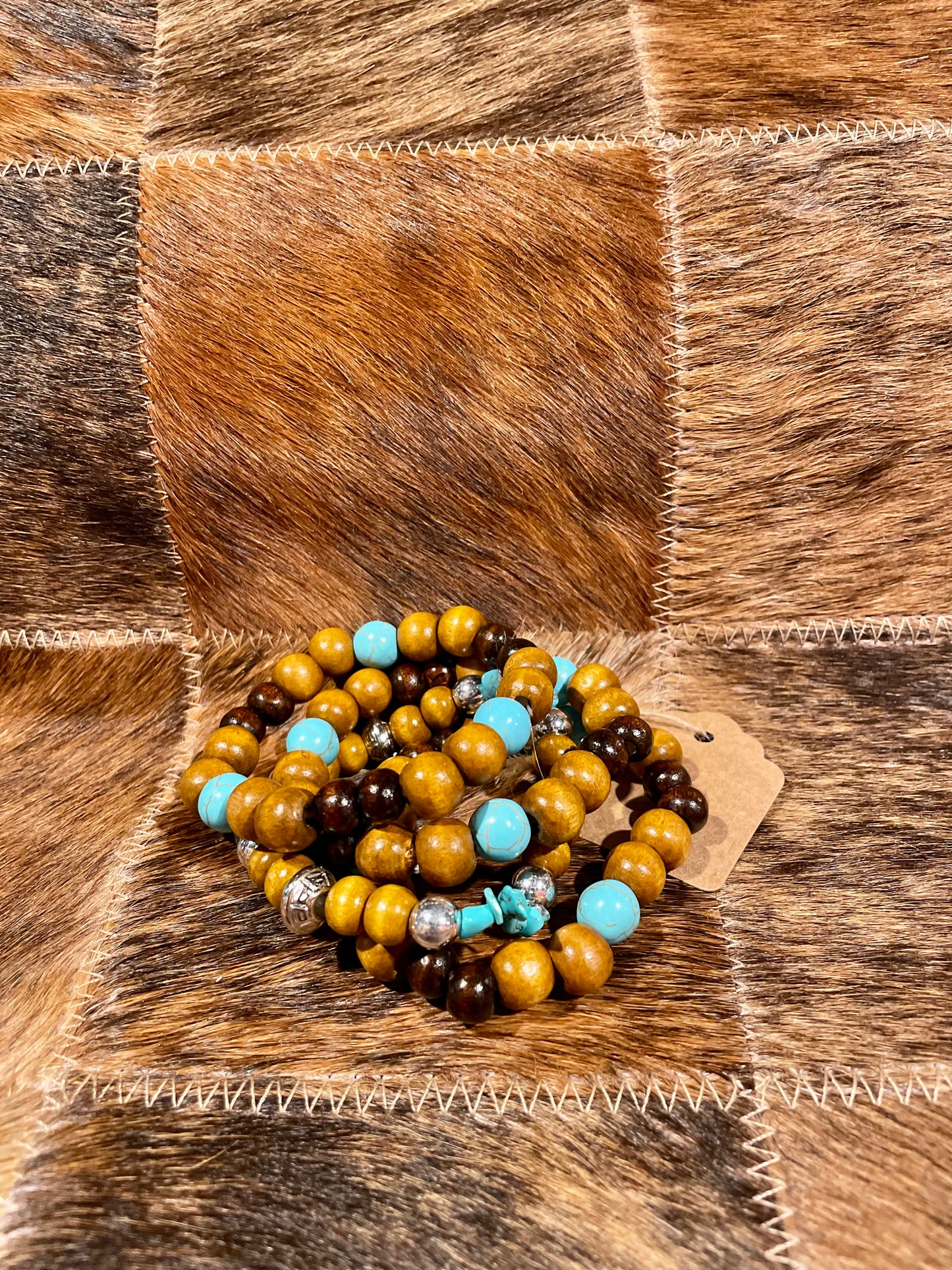 Wood Beaded Bracelet Sets