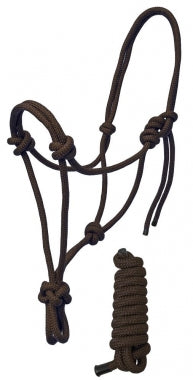 Braided Rope Halter with Matching 6 Foot Lead
