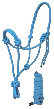 Braided Rope Halter with Matching 6 Foot Lead
