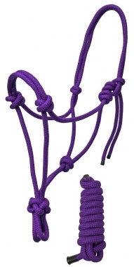 Braided Rope Halter with Matching 6 Foot Lead
