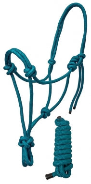 Braided Rope Halter with Matching 6 Foot Lead