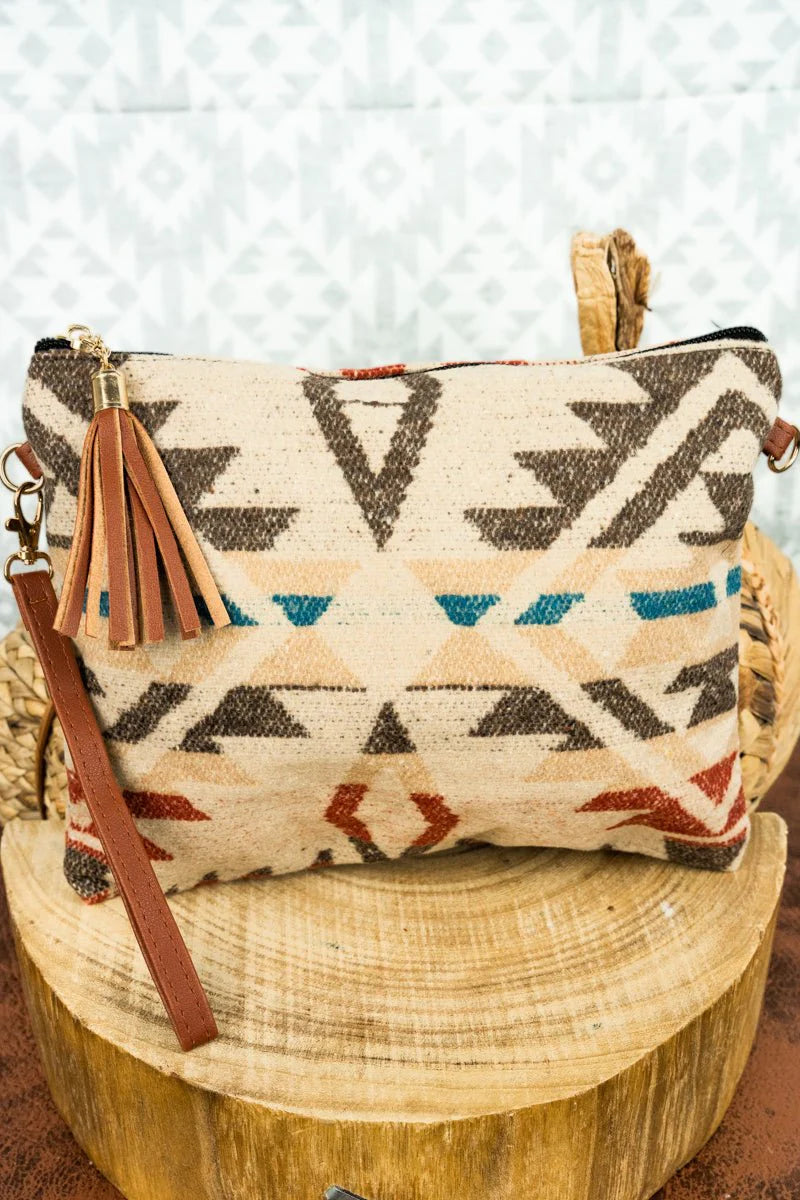Lake Abilene Tassel Crossbody Clutch