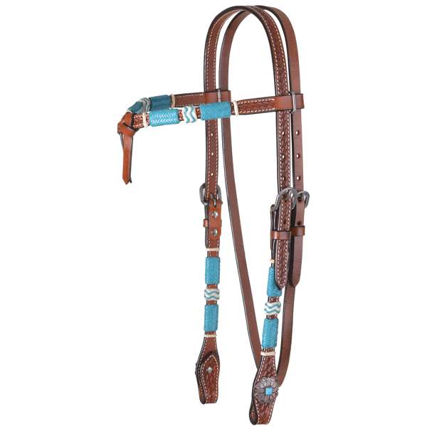 Circle Y Turquoise Roundup Headstall