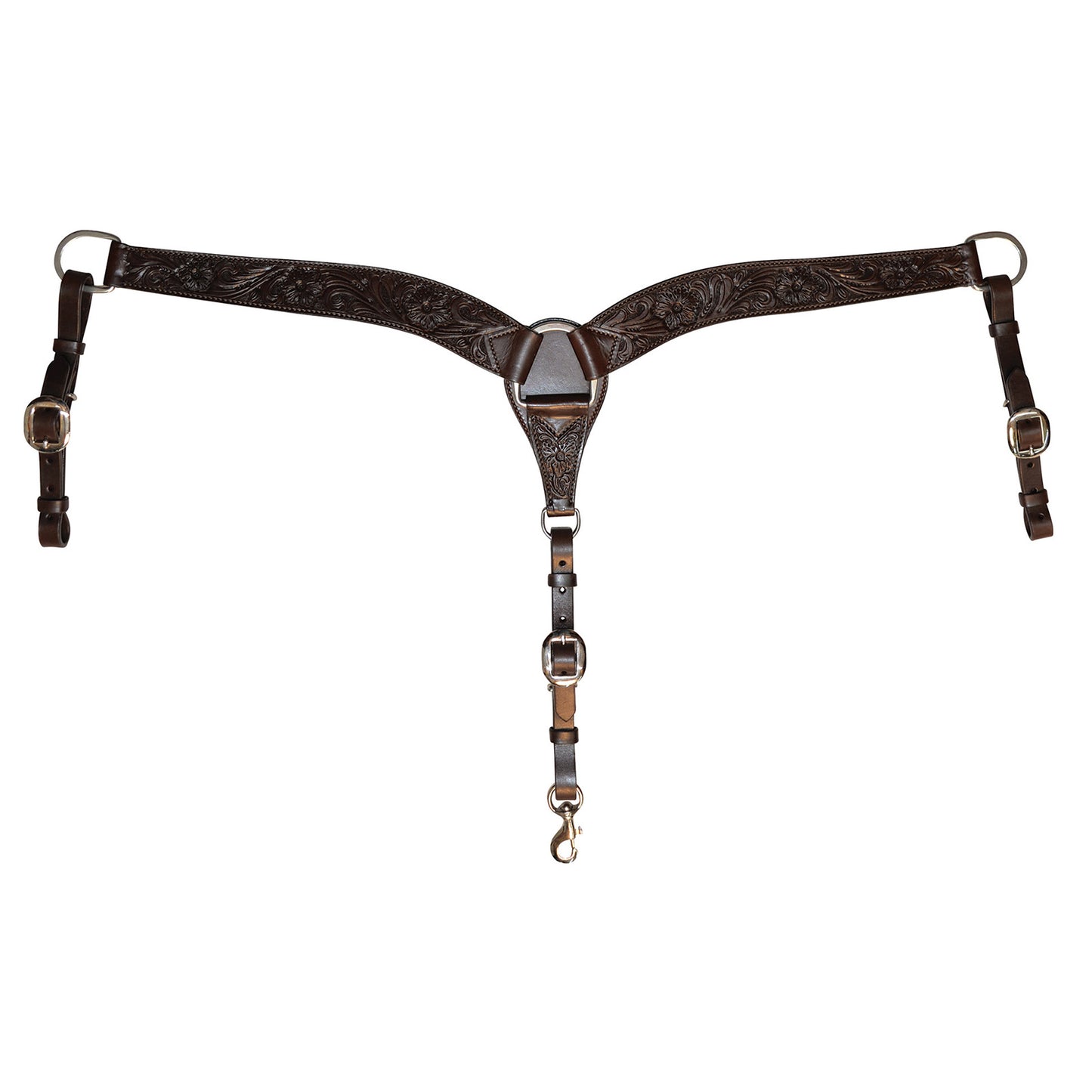 Circle Y Contoured Floral Breastcollar