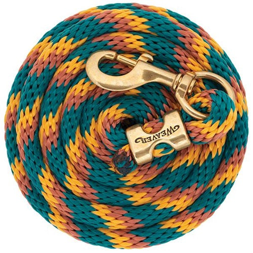 Weaver Poly Lead Ropes w/ a Solid Brass Snap