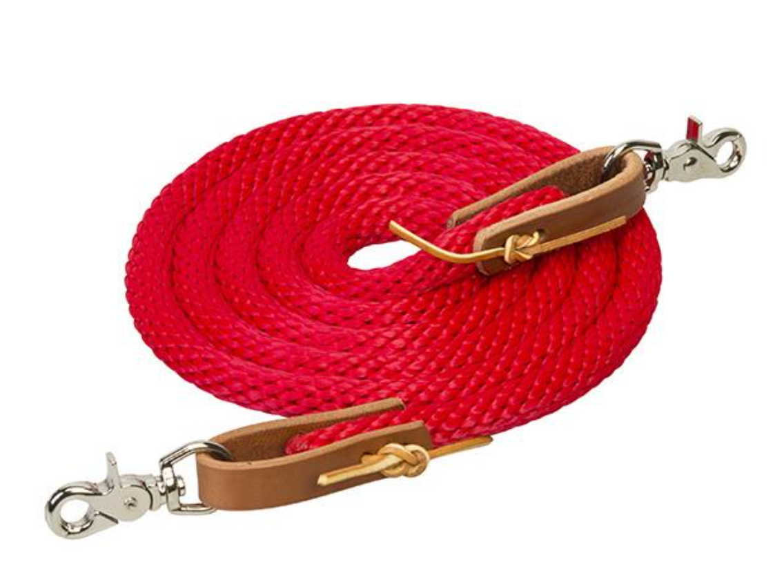 Weaver 8' Poly Roper Reins w/ Scissor Snaps