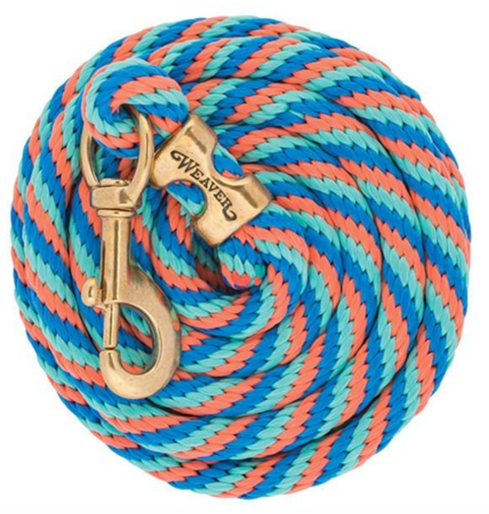Weaver Poly Lead Ropes w/ a Solid Brass Snap