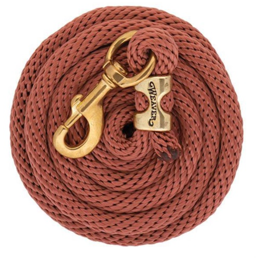 Weaver Poly Lead Ropes w/ a Solid Brass Snap