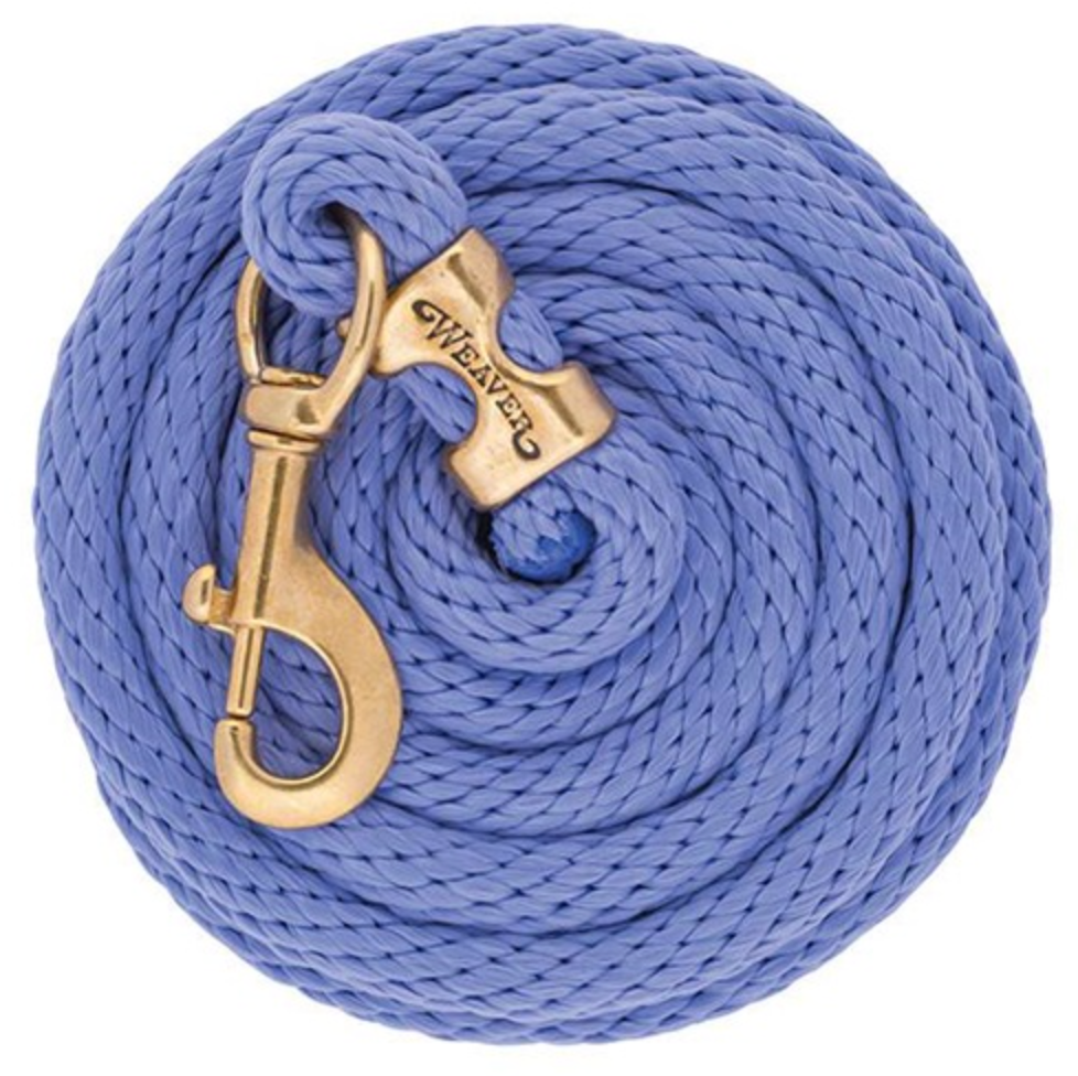 Weaver Poly Lead Ropes w/ a Solid Brass Snap