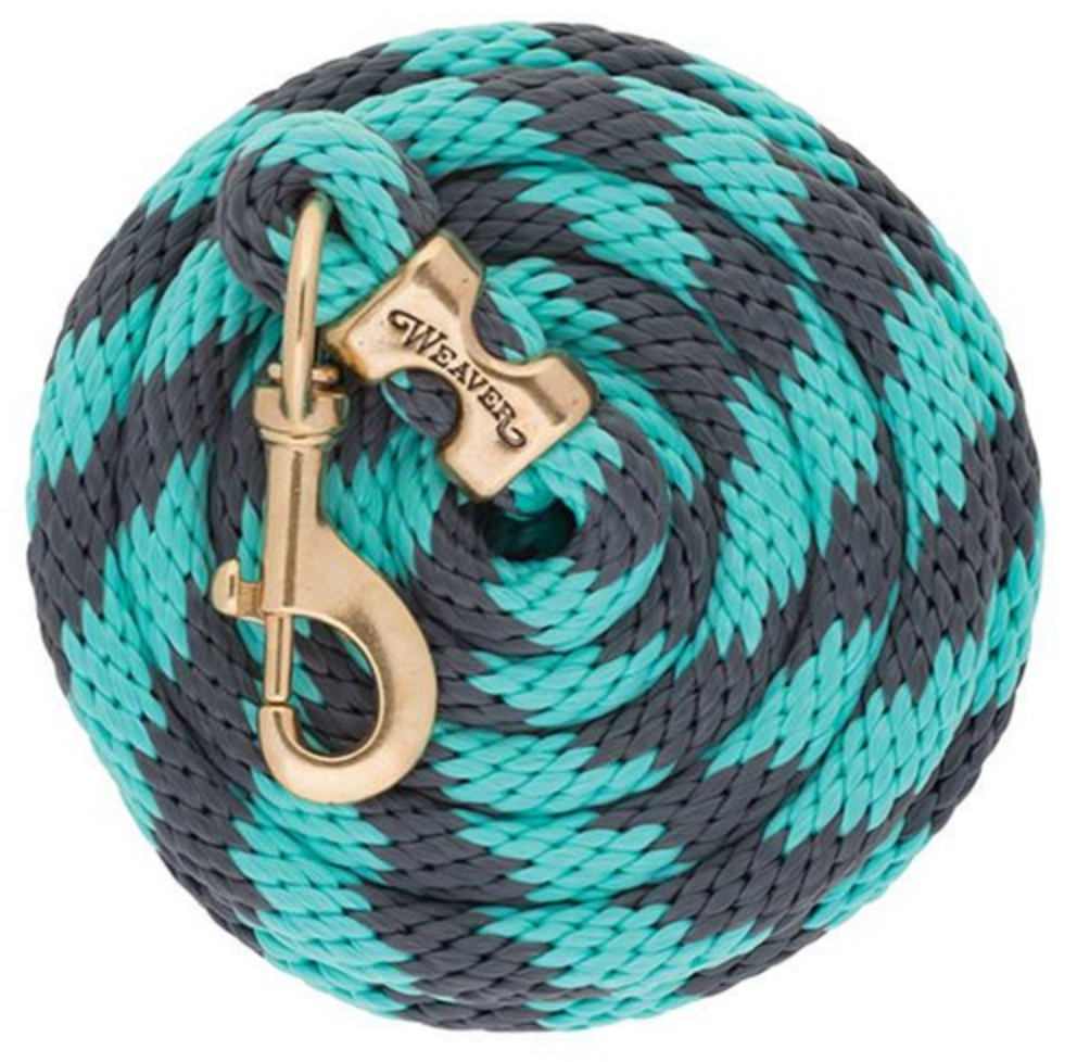 Weaver Poly Lead Ropes w/ a Solid Brass Snap