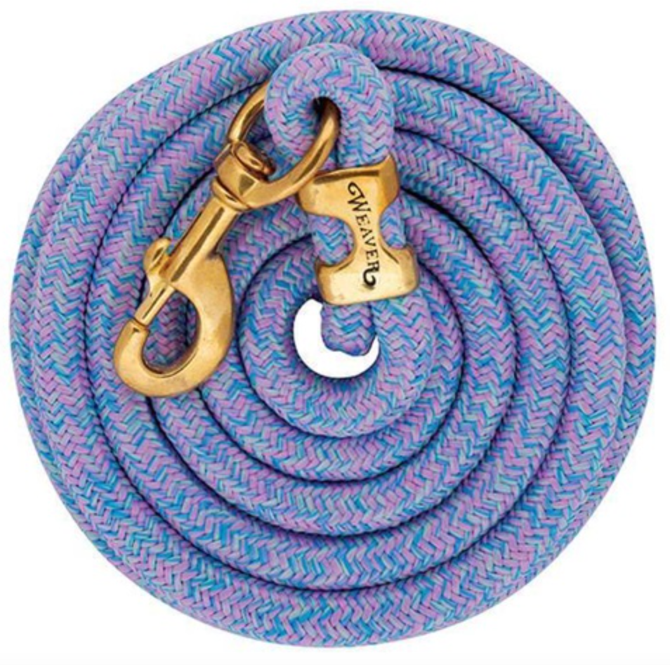 Weaver Poly Lead Ropes w/ a Solid Brass Snap