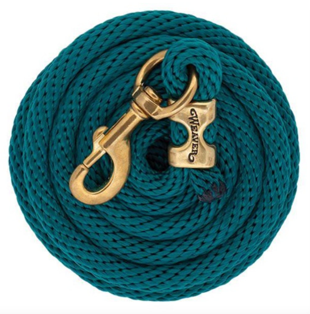 Weaver Poly Lead Ropes w/ a Solid Brass Snap