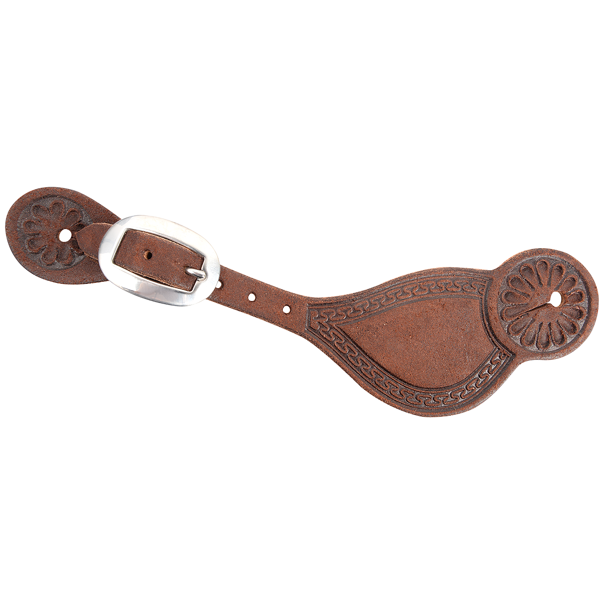 Martin Saddlery Tombstone Mens Spur Straps with San Carlos Tooling