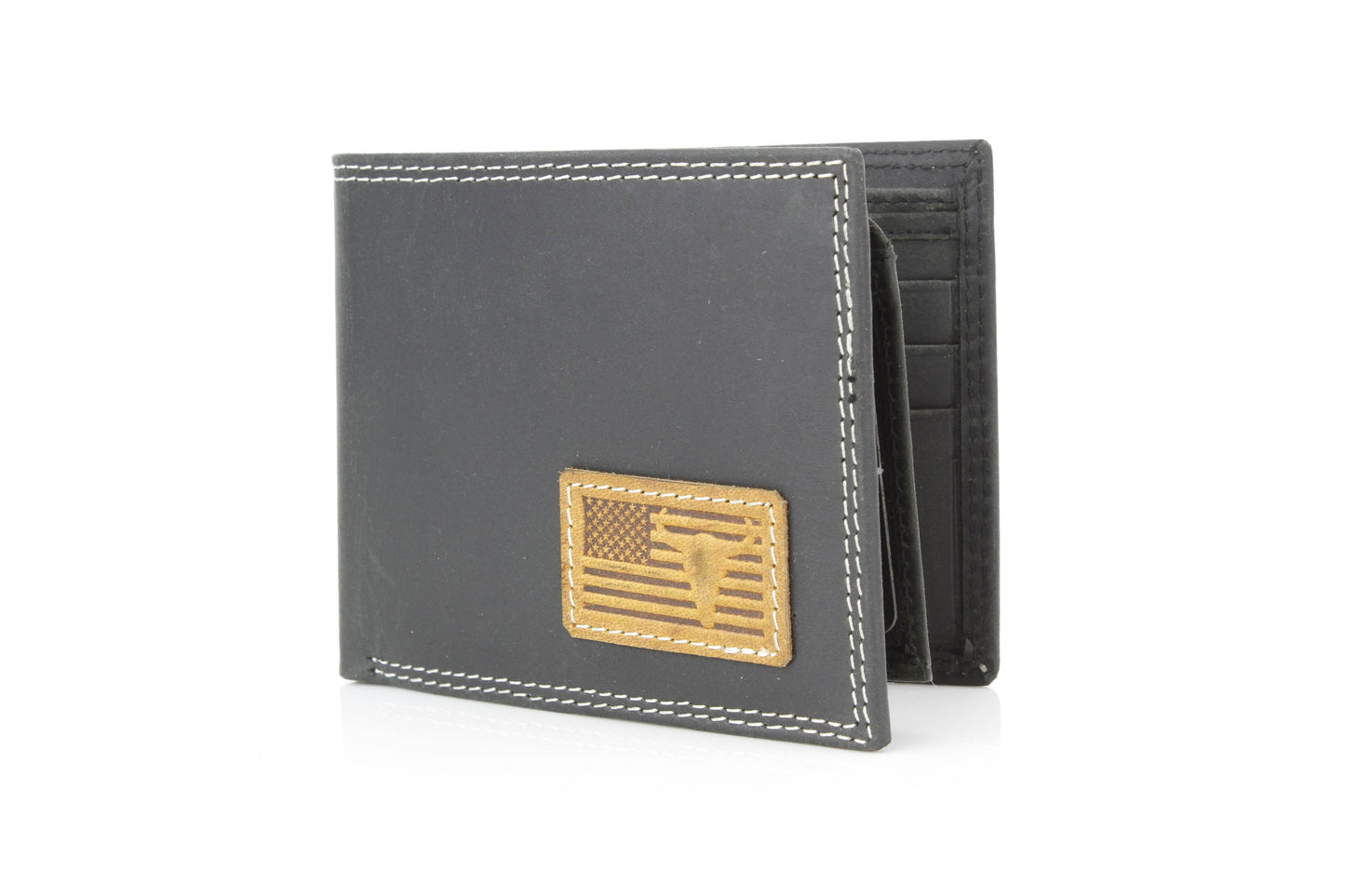 Bi-Fold Men’s Wallet with American Flag