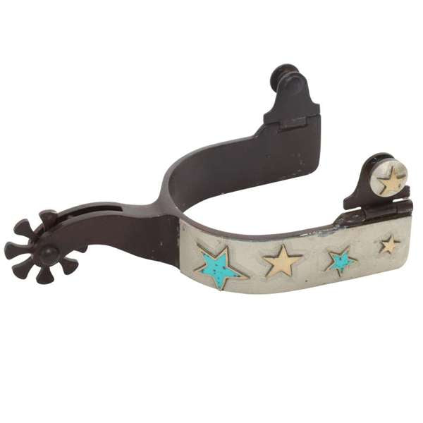 Reinsman Ladies Turquoise Star Spurs