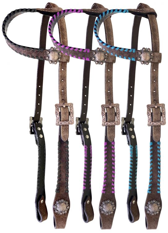 Single Ear Rawhide Laced Headstall