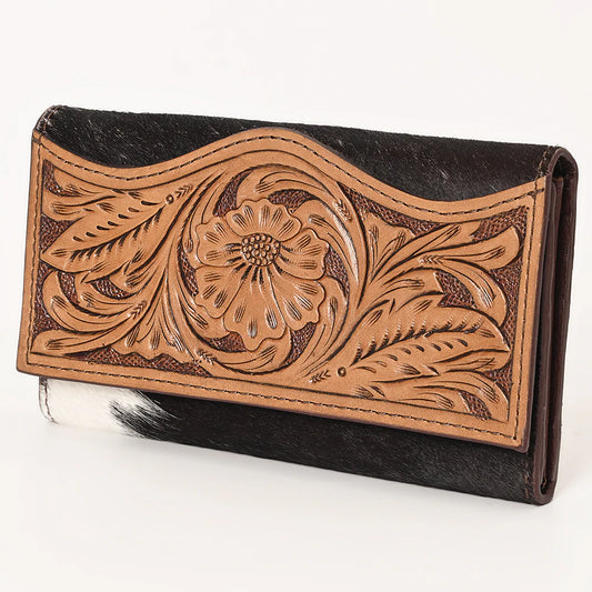 Ladies Hair On Clutch Wallet