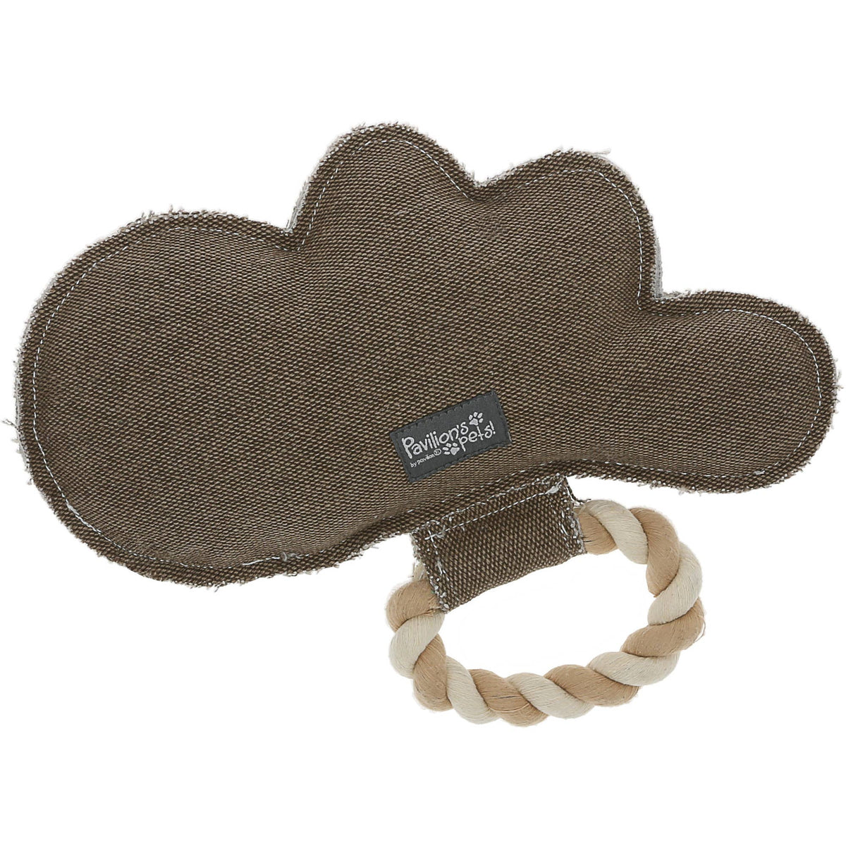Howdy - 10" x 8.5" Canvas Dog Toy on Rope