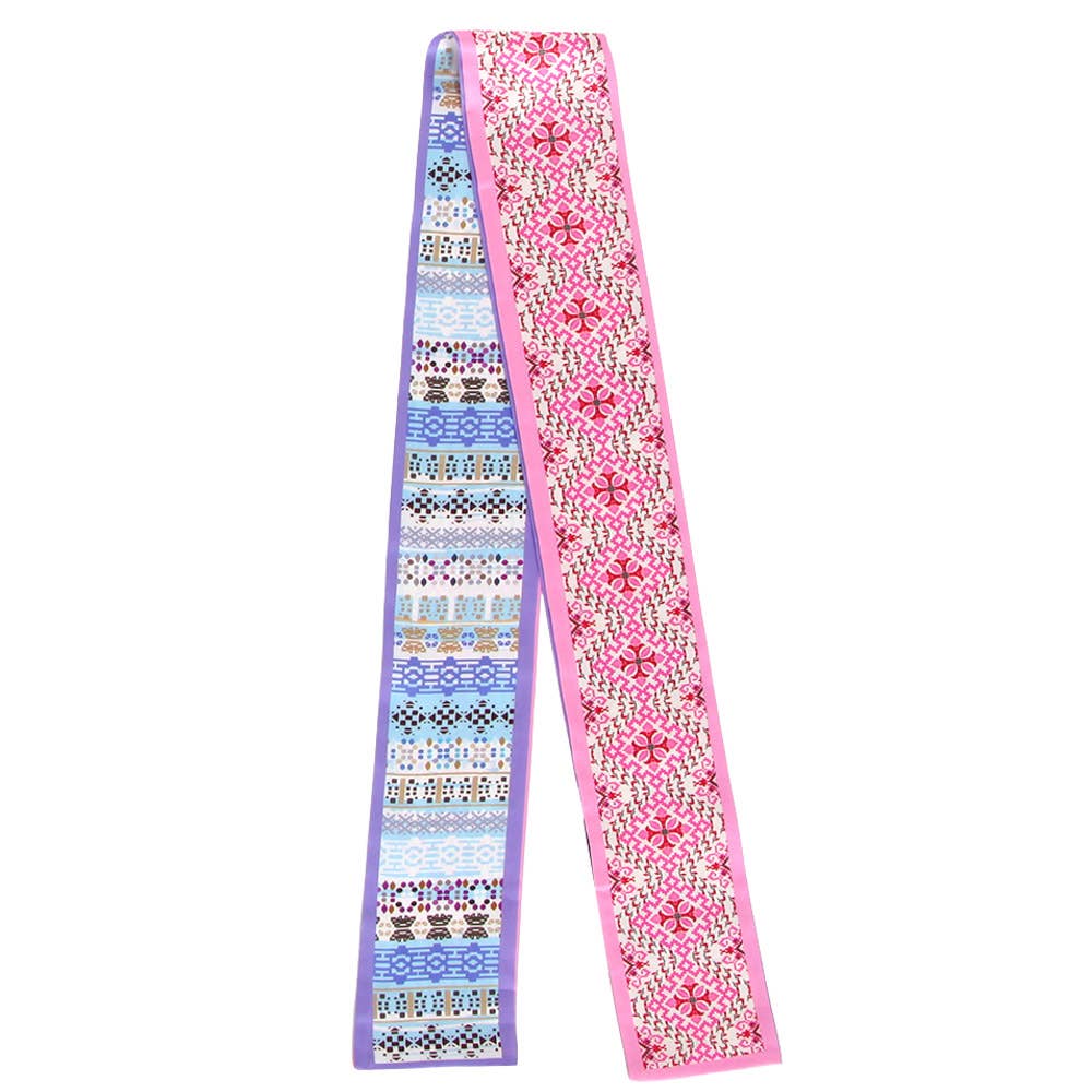 JACQUARD SKINNY SCARF