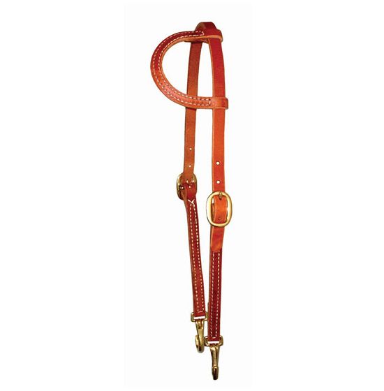 Berlin Leather One Ear Headstall w/ Snaps