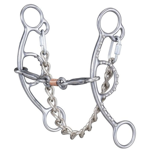 TOUGH1 SWEET IRON 3-PIECE SHORT SHANK GAG SNAFFLE