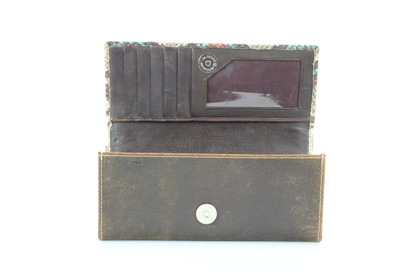Women’s Wallet with Snake Skin Flap