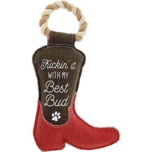 Kickin' It - 12" Canvas Dog Toy on Rope