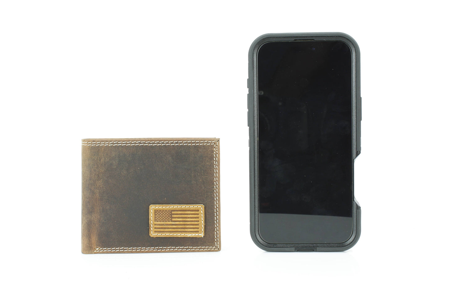 Bi-Fold Men’s Wallet with American Flag