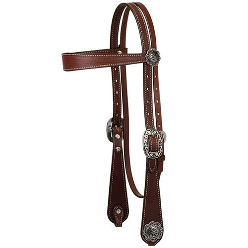 Weaver Leather Basin Cowboy Browband Headstall