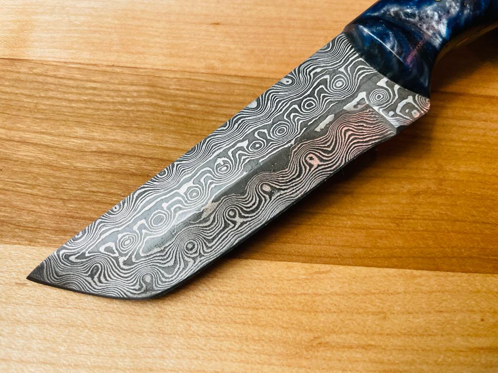 Damascus Utility Tanto Blade