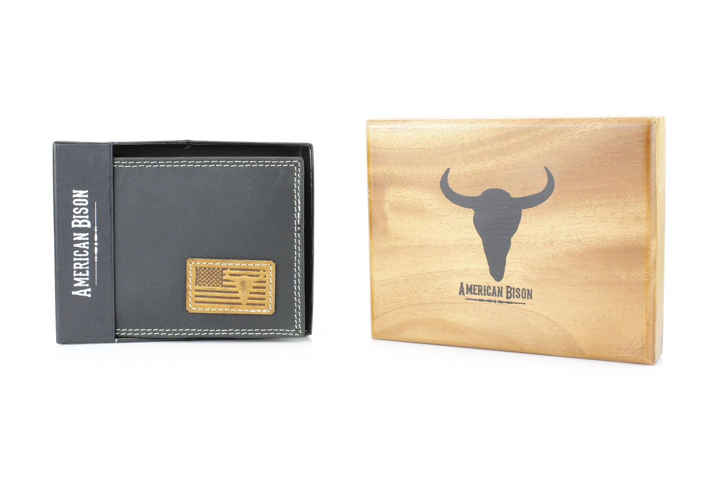 Bi-Fold Men’s Wallet with American Flag