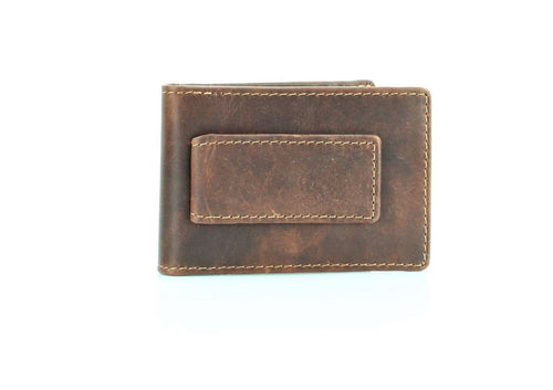 American Bison Bifold Money Clip Card Case
