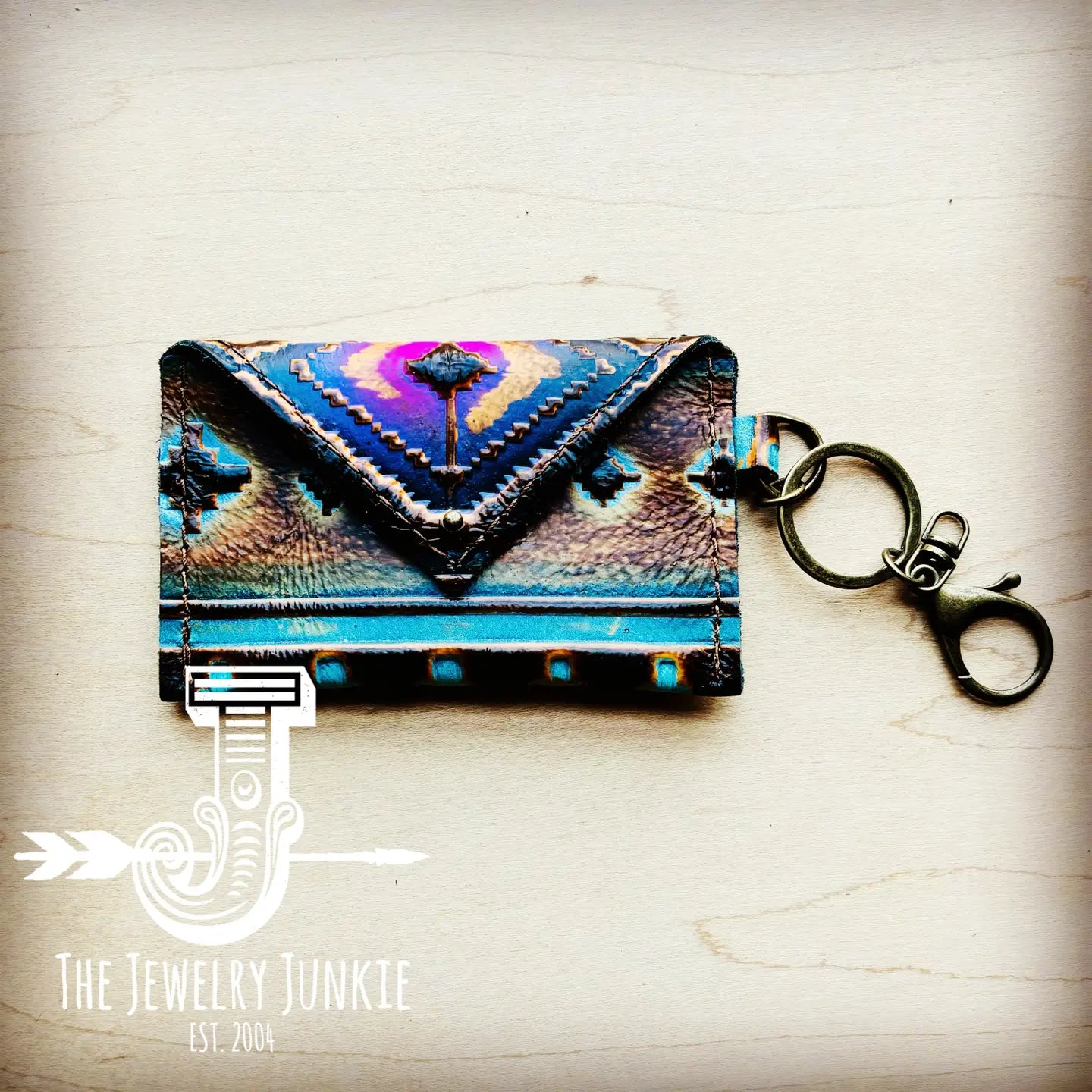 Magenta Navajo Credit Card Holder