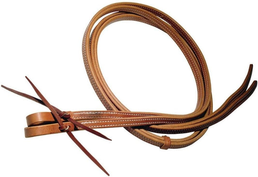 Berlin Leather Double n Stitched Split Reins