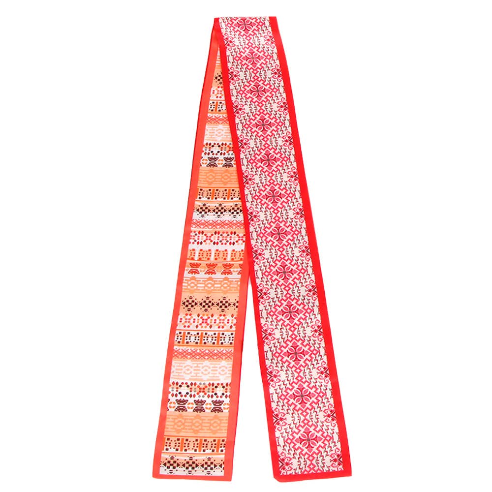 JACQUARD SKINNY SCARF