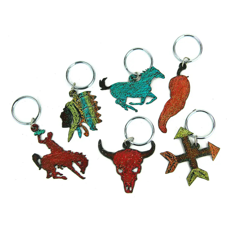 Southwestern Metal Keychain