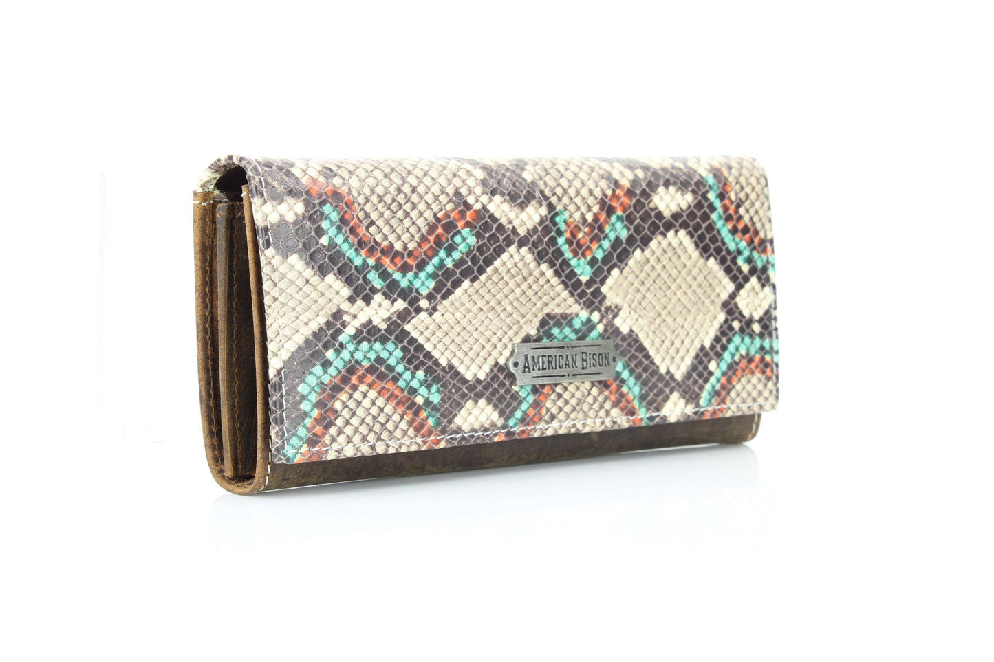 Women’s Wallet with Snake Skin Flap