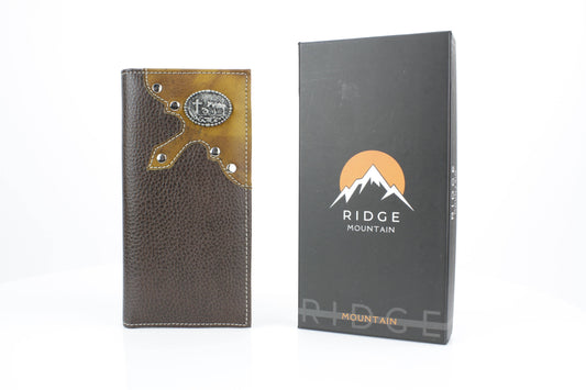 Rodeo Wallet with Kneeling Cowboy Concho