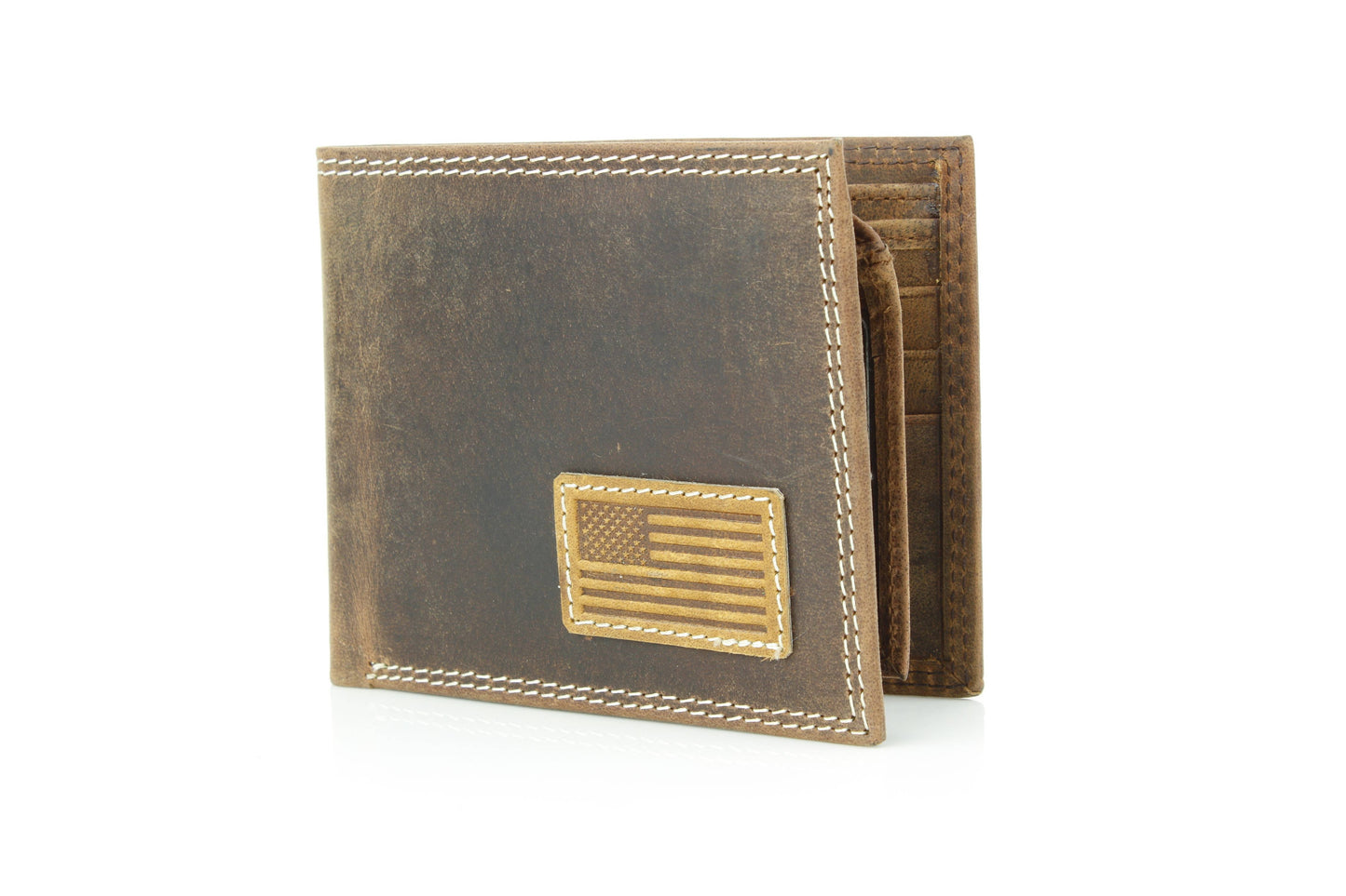 Bi-Fold Men’s Wallet with American Flag